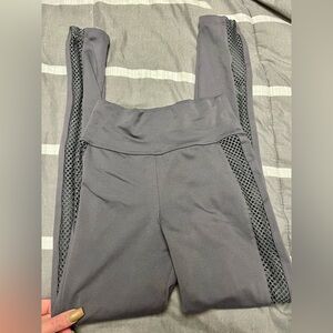 Bombshell Grey Mohawk mesh leggings